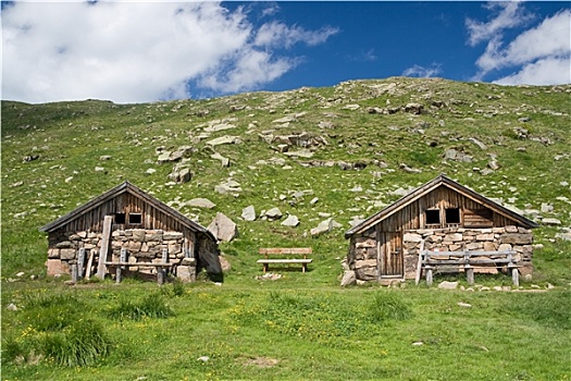 谷仓,意大利阿尔卑斯山