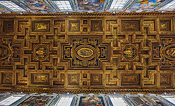 天花板,大教堂,圣坛,罗马,意大利