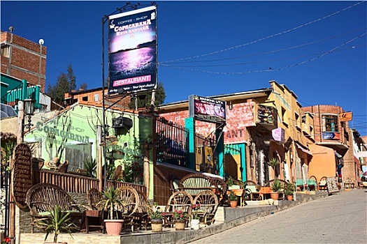 餐馆,科帕卡巴纳,玻利维亚
