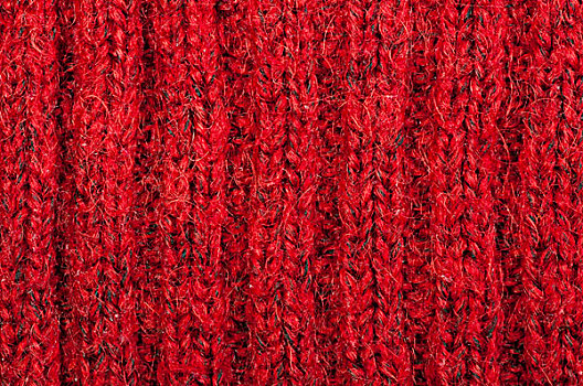 手制,编织,红色背景