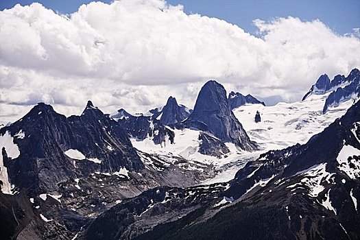 俯视,山峦,不列颠哥伦比亚省,加拿大