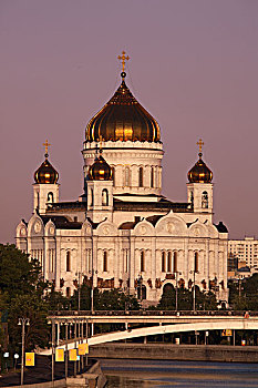 俄罗斯,莫斯科,莫斯科河,大教堂,耶稣