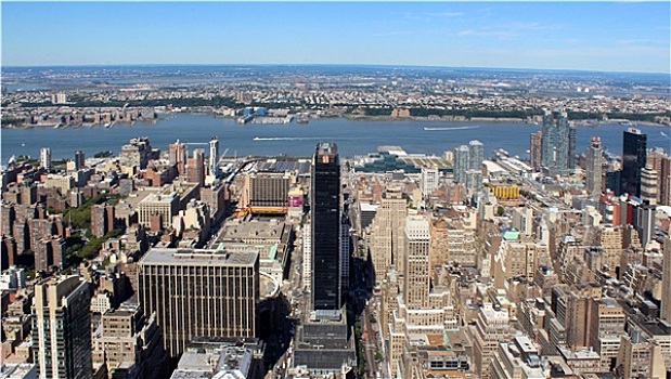 纽约,俯视,全景