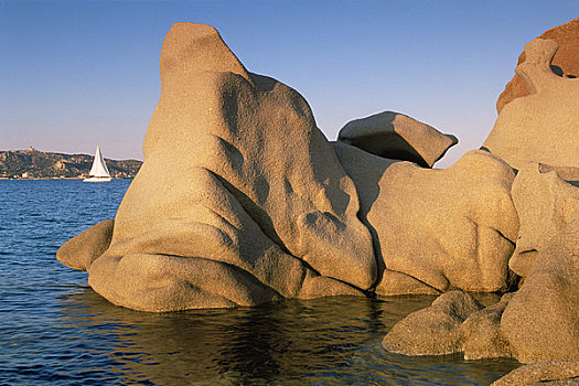 岩石构造,海中,哥斯达黎加,萨丁尼亚,意大利