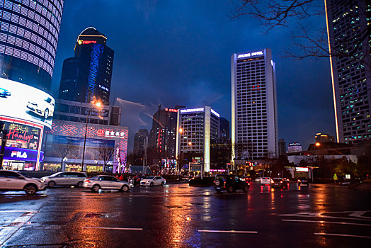 南京新街口夜色