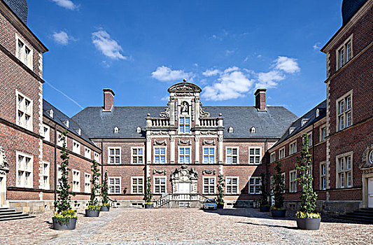 城堡,科技,学院,明斯特地区,北莱茵威斯特伐利亚,德国,欧洲
