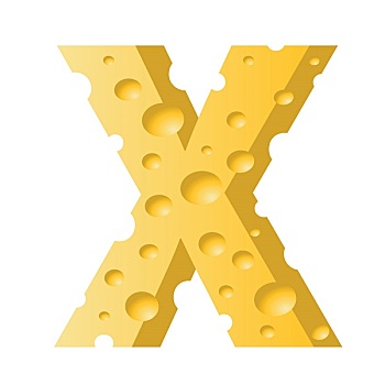 奶酪,字母x