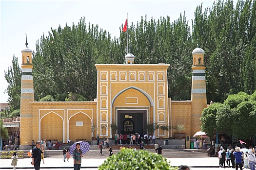 新疆喀什,艾提尕尔清真寺