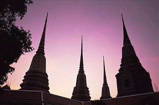 泰国,曼谷,涅磐寺,佛塔,黎明