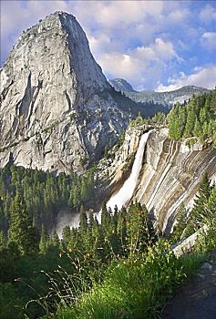 内华达,瀑布,优胜美地国家公园,加利福尼亚