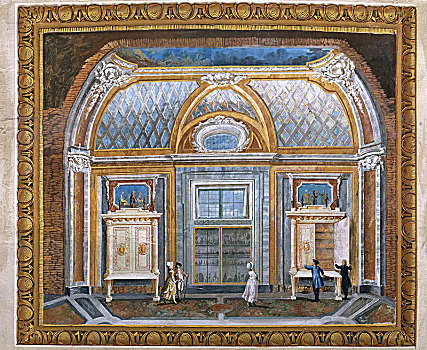 奖牌,房间,梵蒂冈,1780年