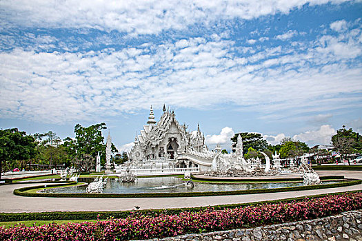 泰北清莱白庙又叫,龙昆寺,灵光寺或白龙寺,wat,rong,khun