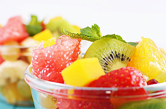健康,水果,搅拌,玻璃碗
