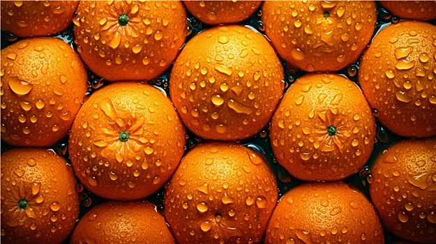 新鲜可口的橙子