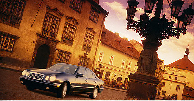 汽车,街上,布拉格,捷克共和国