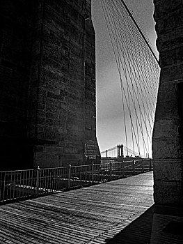 布鲁克林大桥,纽约,数码,红外线,图像