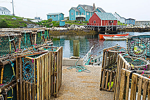 捕虾器,佩姬湾,新斯科舍省,加拿大