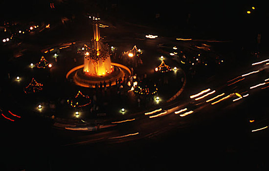 喷泉,达卡,城市,胜利,白天,孟加拉