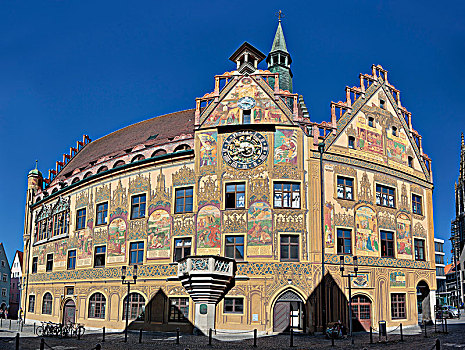 市政厅,乌尔姆,巴登符腾堡,德国,欧洲