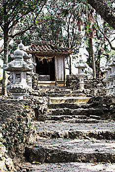 庙宇,石垣岛,日本