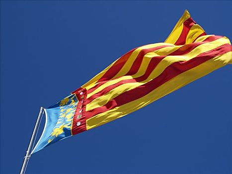 旗帜,区域,瓦伦西亚,西班牙