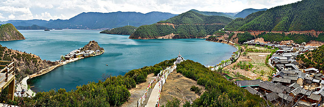 泸沽湖落水村景观