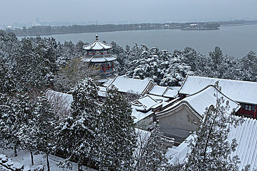 颐和园雪景