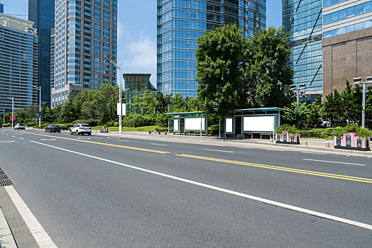 汽车广告背景,城市道路