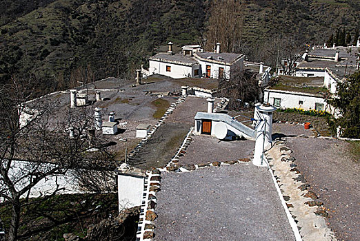 乡村,屋顶,阿普哈拉斯山谷,西班牙
