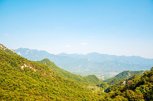 晴朗天气中的山地环境