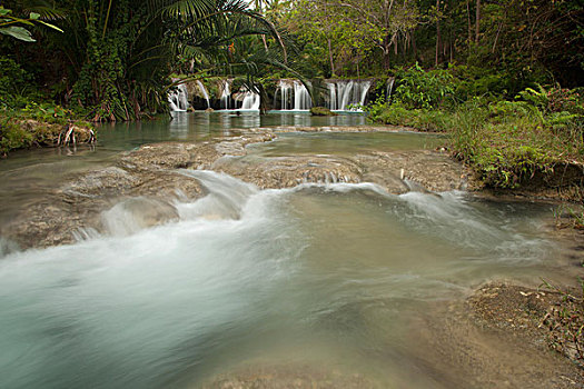 瀑布,岛屿,菲律宾