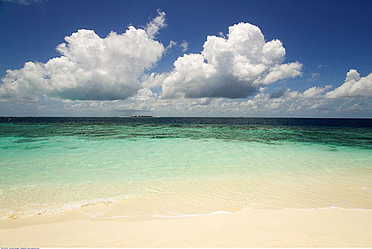 海滩,马尔代夫,印度洋