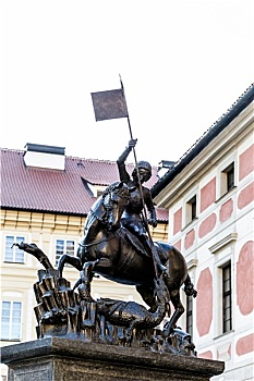 圣乔治,雕塑,布拉格,捷克