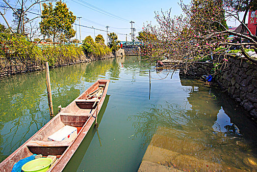 海曙,古林镇,蜃蛟村,水乡,亭子,廊桥