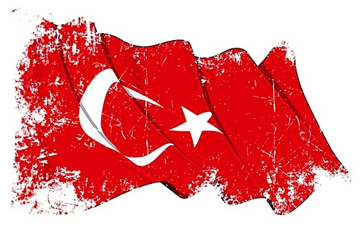 低劣,旗帜,土耳其