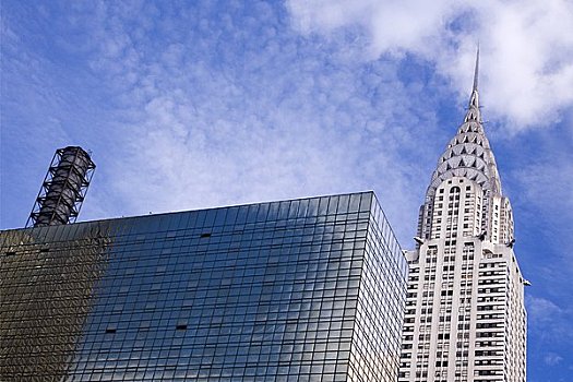 摩天大楼,城市,克莱斯勒大厦,曼哈顿,纽约,美国