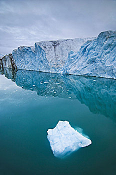 浮冰,悬崖,海岸线,摩纳哥,冰河,海洋,斯匹次卑尔根岛,挪威
