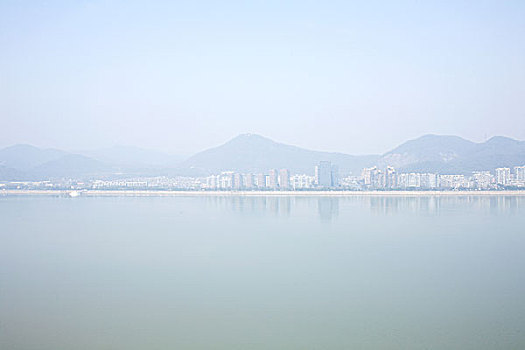 钱塘江,江景,雾霾