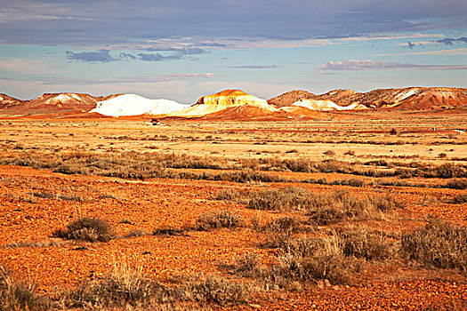 远眺,盐,胡椒,石头,库伯佩迪,南澳大利亚州