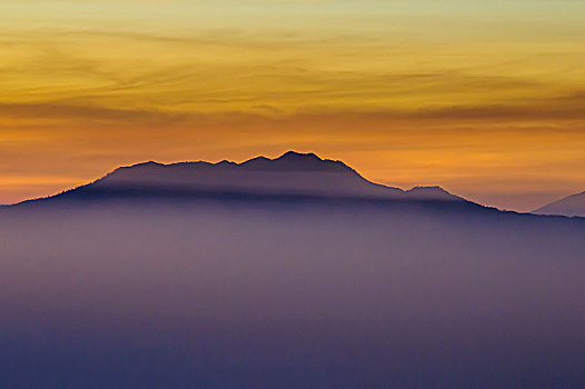 早,日出,婆罗摩火山,火山口,婆罗莫,国家公园,爪哇,印度尼西亚