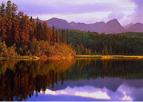 日落,不列颠哥伦比亚省,加拿大
