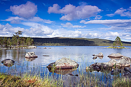 湖,国家公园,挪威,斯堪的纳维亚,欧洲