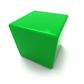 绿色,立方体