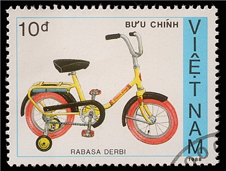 邮票,越南,自行车