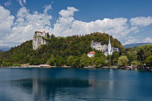 流血,城堡,布莱德湖,斯洛文尼亚,欧洲