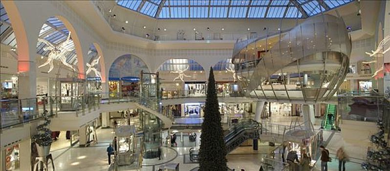 三角形,购物中心,风景,室内,圣诞树