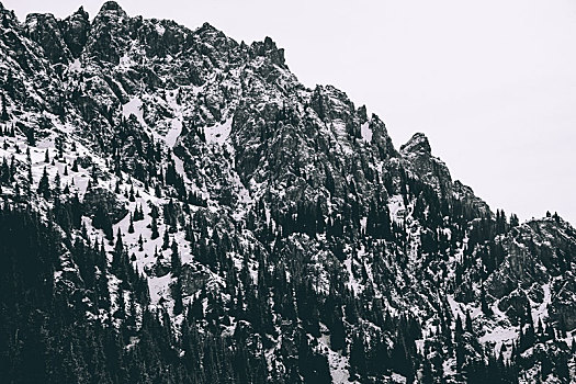 新疆乌鲁木齐天山山脉雪山山峰