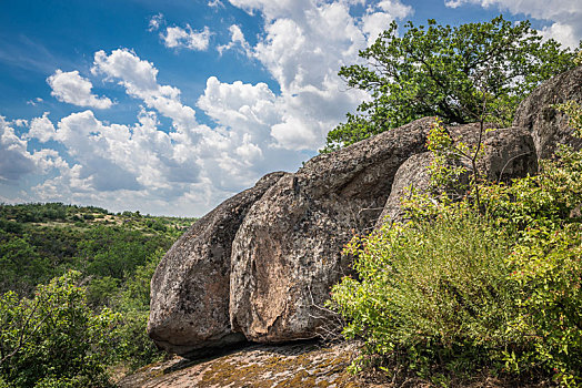 石头,峡谷,乌克兰