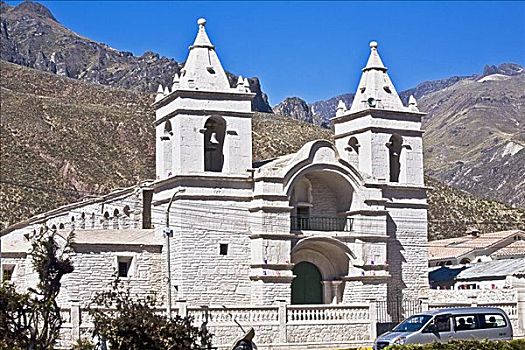 建筑,教堂,阿雷基帕,秘鲁