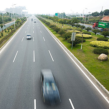 公路,许多,汽车